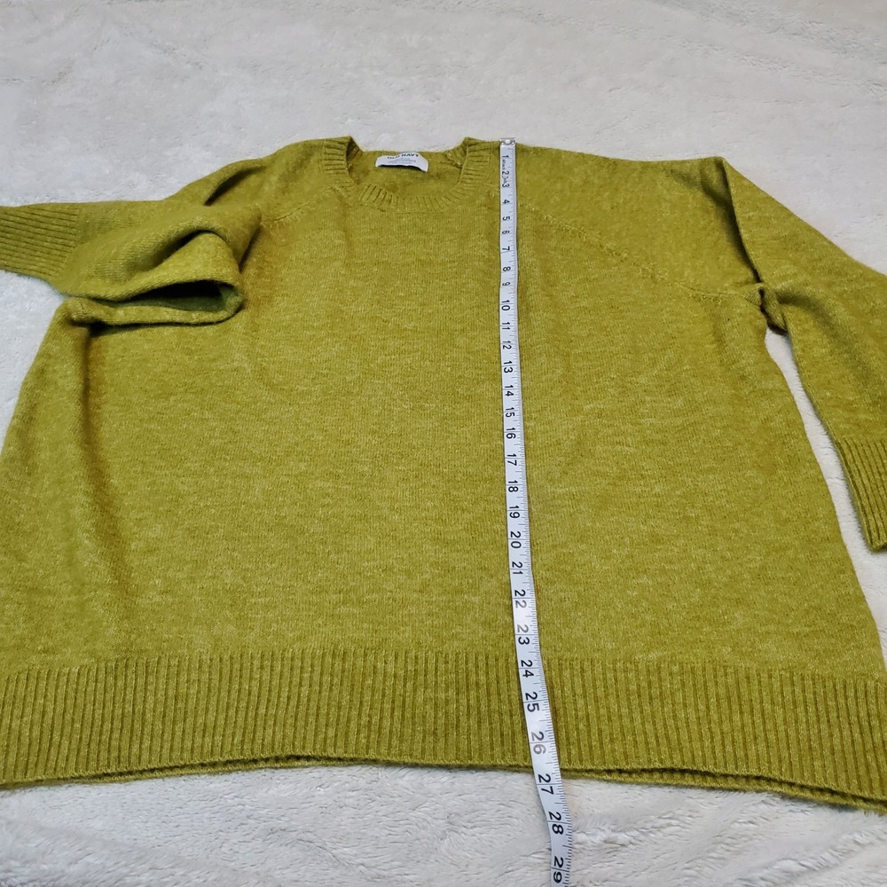 Old Navy Green Bohemian Boho Preppy Wool Blend Oversized Sustainable Sweater L - Picture 4 of 7